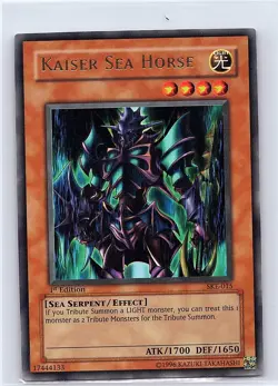 KAISER SEA HORSE SKE-015 STARTER DECK: KAIBA EVOLUTION YU-GI-OH 1ST EDITION MP - Image 1
