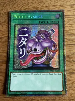 Pot of Avarice RA05-EN114 - Yugioh Starlight Rare - Rarity Collection 5 NM/M - Image 2