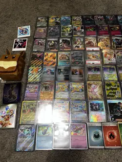 Pokemon TCG 92 Card Lot With PSA GRADED, PRISMATIC PROMO EEVEE 174, SIRs & More - Image 3