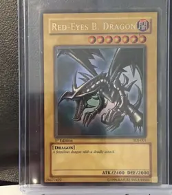 Yu-Gi-Oh! Red-Eyes Black Dragon SDJ-001 Ultra Rare 1st Edition NM-M - Image 2