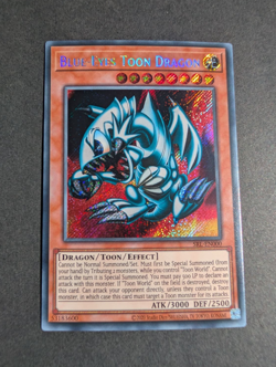 Yugioh Blue Eyes Toon Dragon SRL-EN000 25th Anniversary Reprint Secret Rare - Image 1