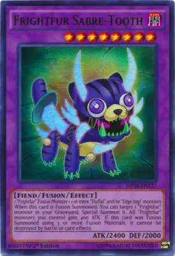 Frightfur Sabre-Tooth MP16-EN137 1st Ultra Rare Played Yu-Gi-Oh DNA GAMES - Image 1