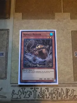 YUGIOH TCG NIMBLE BEAVER OP20-EN006 SUPER UNLIMITED EDITION NM - Image 1