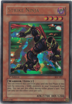 Yu-Gi-Oh! Strike Ninja (LP) 1st edition Ultra Rare IOC-007 - Image 1