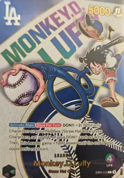 Monkey.D.Luffy (010) (Dodgers x ONE PIECE) EB02-010 One Piece Promotion Cards... - Image 1