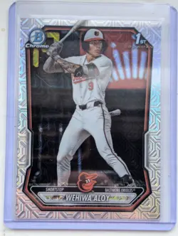 2026 Bowman Chrome Mega Box Mojo Refractor 1st Bowman Wehiwa Aloy BCP-135 - Image 1