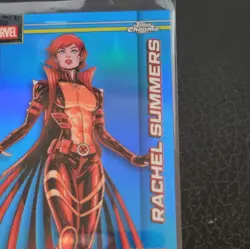2026 Topps Chrome Marvel Comics Blue Refractor /150 - Rachel Summers - Image 5