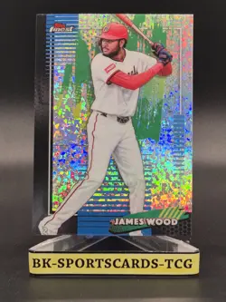 2026 Topps Finest JAMES WOOD Mini Diamond Refractor Washington Nationals - Image 1