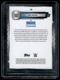 2025 Topps Chrome Sapphire Edition WWE #79 Karl Anderson Gold #/50 - Image 2