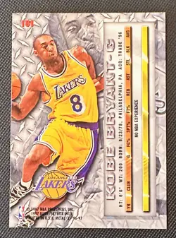 Kobe Bryant 1996-1997 Fleer Metal #181 Rookie RC Los Angeles Lakers Clean NM ! - Image 2