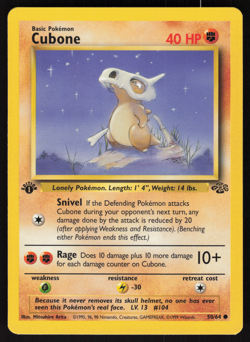 Pokemon TCG - Jungle - Cubone 50/64 1st Edition - P - Image 1