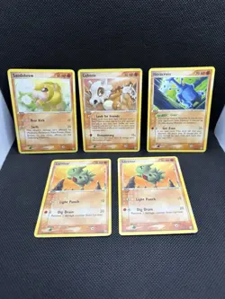 6 Vintage Pokemon Cards Lot EX Team Rocket Returns Set 2004 MP/HP - Image 1