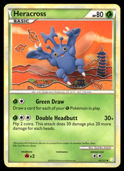 Pokemon TCG - HeartGold & SoulSilver - Heracross 43/123 - P - Image 1