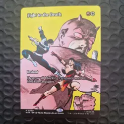 mtg marvel super heroes - Fight to the Death Borderless Art mythic rare M 0090 - Image 1