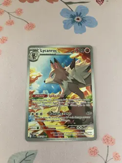 Pokemon TCG Journey Together Lycanroc Illustration Rare Card 166/159 NM - Image 1