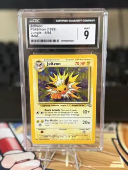 Pokemon TCG Jungle Unlimited (1999) Jolteon Holo 4/64 CGC 9 - Image 1