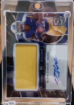 Panini Blake Corum ROOKIE 2 CARD LOT!! 2024 Spectra/Illusions Autos RRP-BCM - Image 3