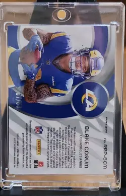 Panini Blake Corum ROOKIE 2 CARD LOT!! 2024 Spectra/Illusions Autos RRP-BCM - Image 4