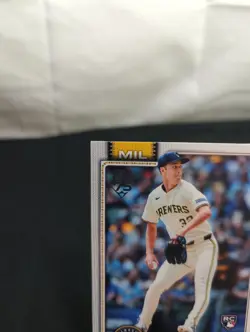 Topps Jacob Misiorowski Rookie Card Lot 2 Milwaukee Brewers Series One 2023 - Image 2