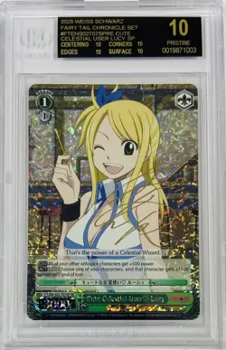 Weiss Schwarz Cute Celestial User Lucy SP Foil Signed BGS 10 Black Label English - Image 1