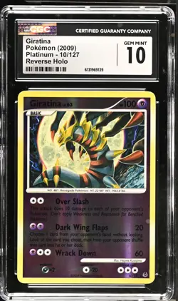 CGC 10 GEM MINT Giratina 10/127 Reverse Holo Platinum Pokemon Card - Image 1