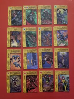 FLEER - IMAGE OVERPOWER CCG GAME CARDS - LOT OF 139 DIFFERENT CARDS - NM - Image 5