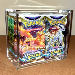[36 Packs] Brilliant Stars Booster Packs Acrylic Box Case Pokemon Card | SEALED - Image 2