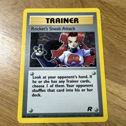 Pokemon Card - Rocket's Sneak Attack Team Rocket 72/82 Unlimited Rare - Image 1