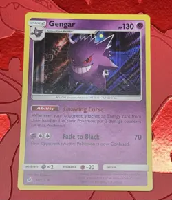 Gengar 38/111 Crimson Invasion Rare Holo Pokemon Card - Image 1