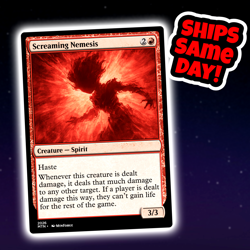 Screaming Nemesis - Custom Art Magic: The Gathering Playtest Card - Commander - Image 1