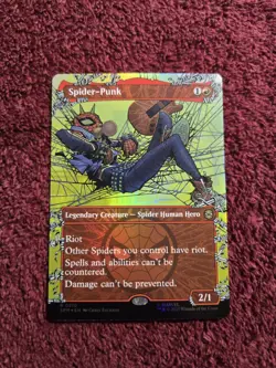 Spider Punk 0210 Foil Borderless Marvels Spider-Man - Image 1
