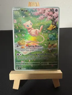 Mew Eevee Bulbasaur Pikachu Pokemon Card DISPLAY ART CARD - Image 1
