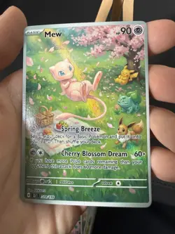 Mew Eevee Bulbasaur Pikachu Pokemon Card DISPLAY ART CARD - Image 2