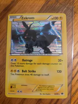 Pokemon Zekrom Holo Rare Card 50/99 Next Destinities Series - Image 1
