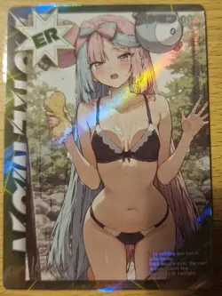 Pokemon Fanart Chinese Mengka Card ER 003 Iono NSFW Trainer - Image 2