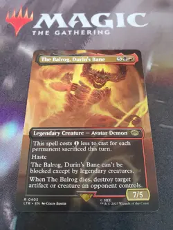 Mtg. The Balrog, Durin's Bane. Borderless. Lord of the Rings. Pack Fresh - Image 1