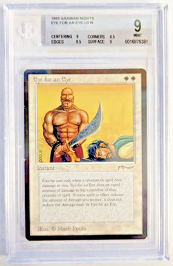 MTG ARABIAN NIGHTS Eye for an Eye BECKETT GRADE 9 - Image 1
