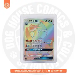 Pokemon Card Korean - Salamence GX Rainbow HR 063/066 sm6b ( NM / Mint ) - Image 1