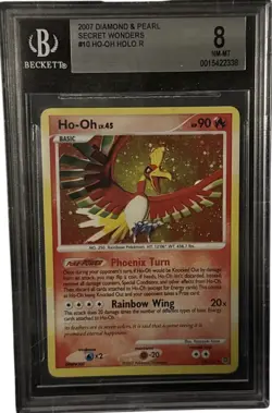 BGS 8 Ho-Oh 10 Holo 2007 Pokemon Diamond & Pearl Secret Wonders Graded Card CGC - Image 1