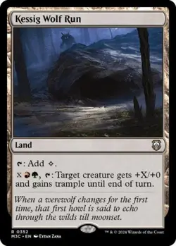 Kessig Wolf Run (Ripple Foil) -Foil Near Mint MTG Commander: Modern Horizons 3 - Image 1