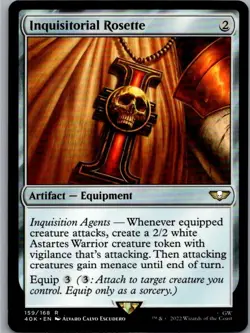 #159 Inquisitorial Rosette Universes Beyond: Warhammer 40,000 Rare - Image 1