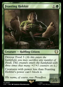 FEASTING HOBBIT 37 R MAGIC: THE GATHERING NM/M - Image 1