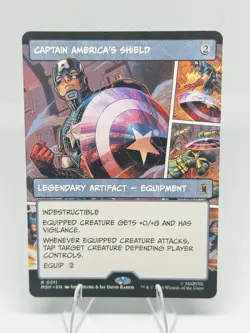 Captain America's Shield (Borderless) (0311) Marvel Super Heroes Non Foil - Image 1