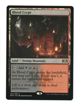 Blood Crypt 245 Rare Ravnica Allegiance Magic: The Gathering Near Mint - Image 1