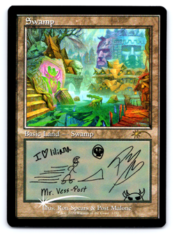 Swamp (Post Malone) FOIL - Secret Lair MTG - Image 1