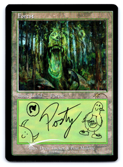 Forest (Post Malone) FOIL - Secret Lair MTG - Image 1