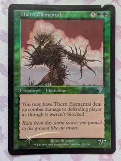 Thorn Elemental 7th Edition FOIL Magic the Gathering - Image 1