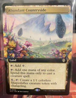 MTG, ABUNDANT COUNTRYSIDE (EXTENDED ART) (ECC) (NM OR BETTER CONDITION) - Image 1