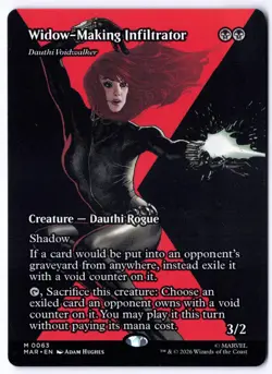 Widow-Making Infiltrator - Dauthi Voidwalker (Borderless) 63 MTG Mythic NM - Image 1