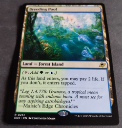 MTG Breeding Pool | Edge of Eternities | NM | Rare Shock Land | Simic Commander - Image 2